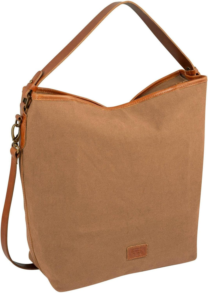 camel active Damen Nizza Schultertasche Beige, Beige
