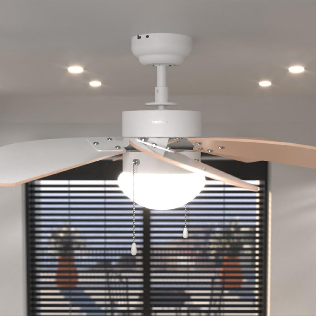 Cecotec Deckenventilator EnergySilence 3600 Vision Orange, 50 W, Durchmesser 92 cm, Lampe, 3 Geschwi