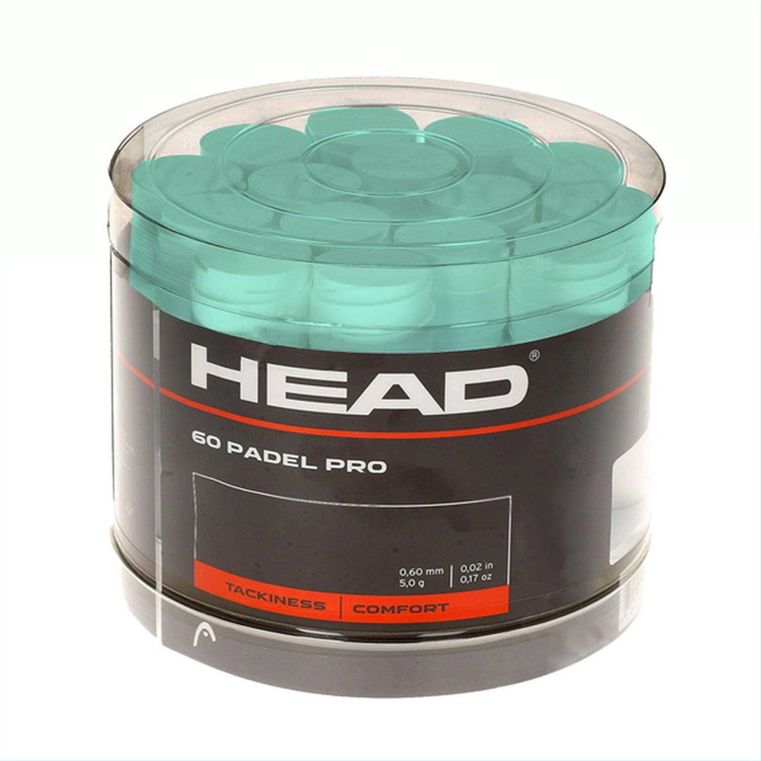 HEAD Unisex-Adult Padel Pro 60pcs Display Box Griffband Einheitsgrösse Mint, Einheitsgrösse Mint