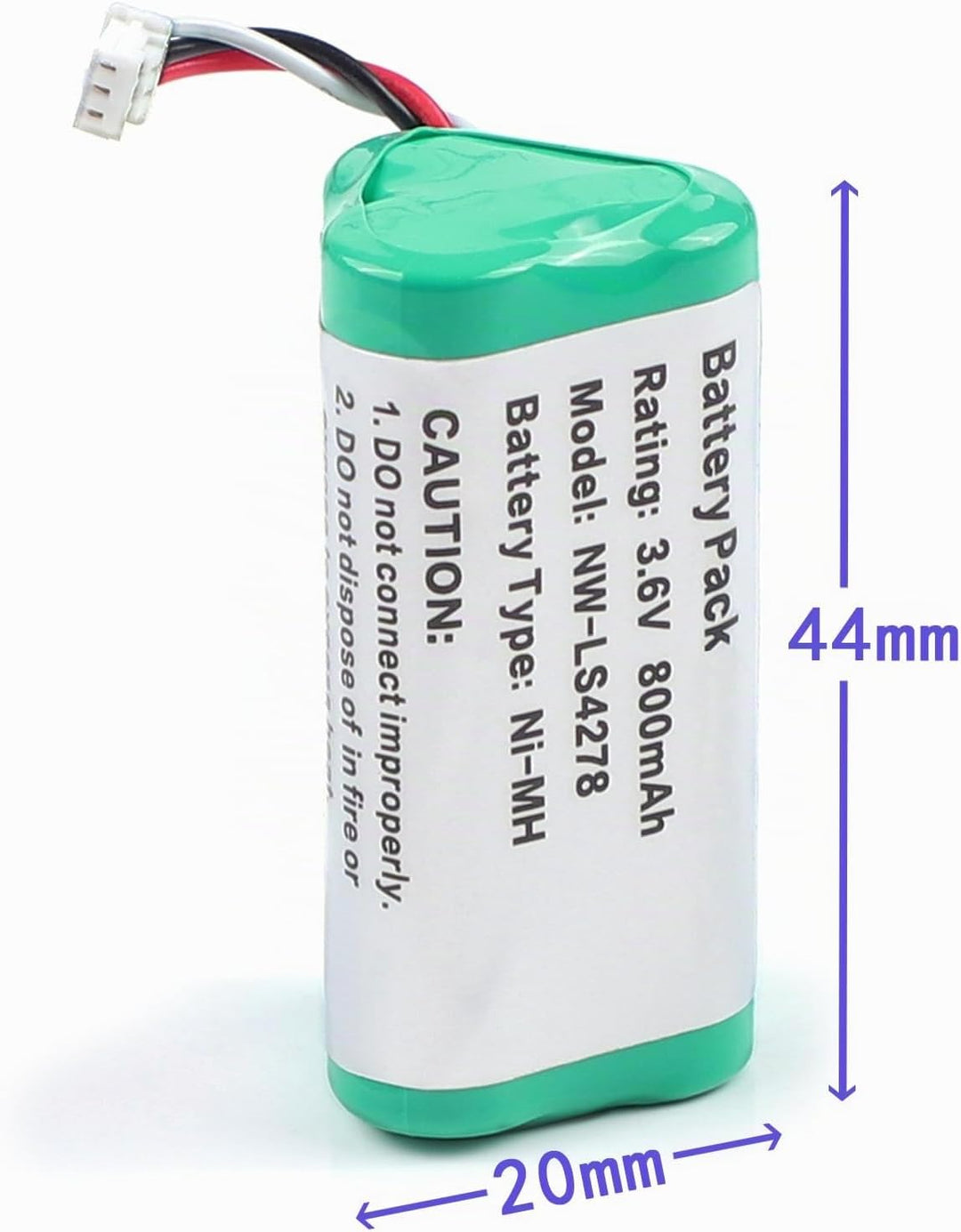 800mAh 3,6V Batterien Akku Ersatzakku Kompatibel mit Symbol Barcode Scanner DS6878 DS6878-SR LS4278