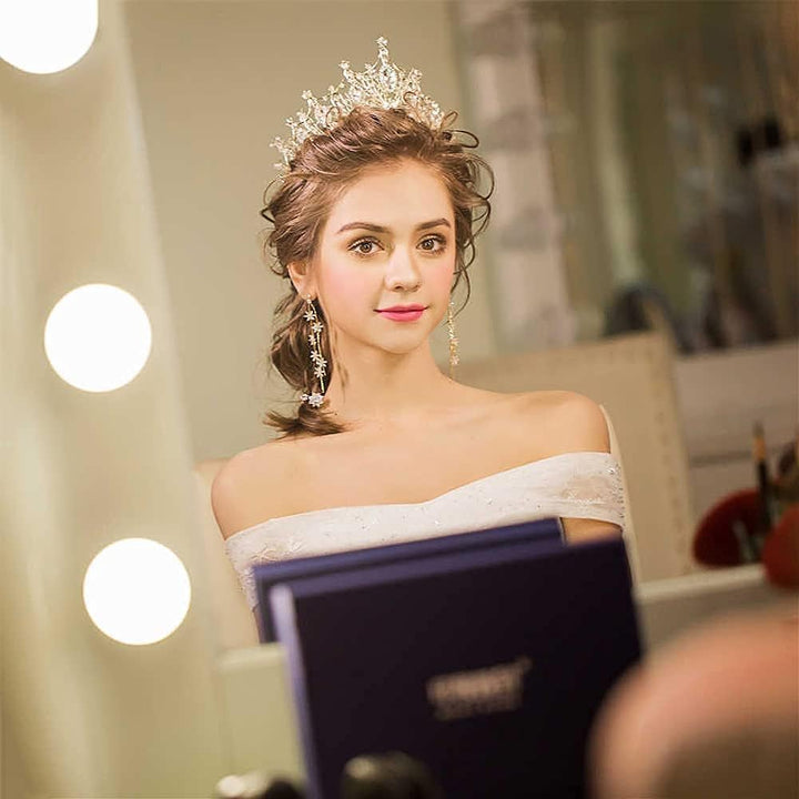 Tiara Kristallkrone für Bridal, Prinzessin Diadem Hochzeit Tiara Crown für Hochzeit Abschlussbälle P