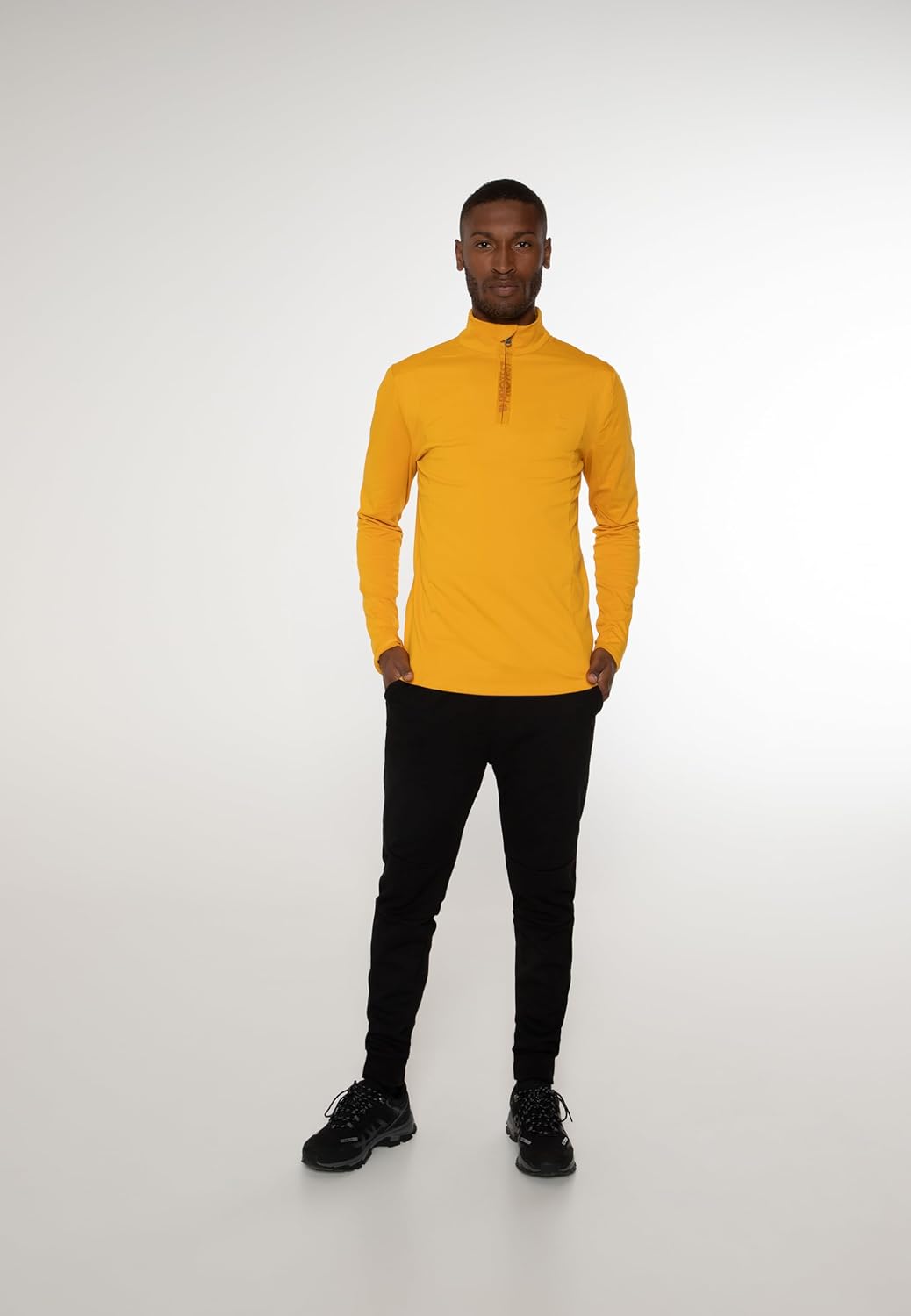 Protest Men Cycling Jersey PRTHINDES L Dark Yellow, L Dark Yellow