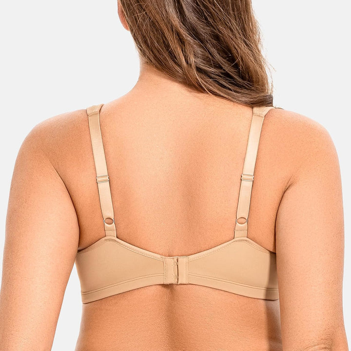 MELENECA Damen-Minimizer-BH in Übergrösse, vollständig bedeckend, nahtlos, Nicht gepolstert 70C Mand