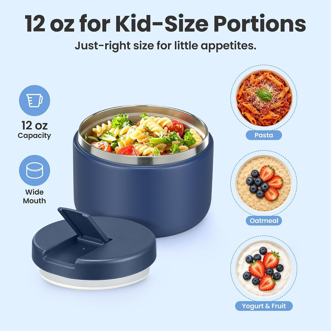 Itslife Thermobehälter für Essen 350ml Edelstahl Warmhaltebebehälter, Kinder auslaufsicherer Lunchbe
