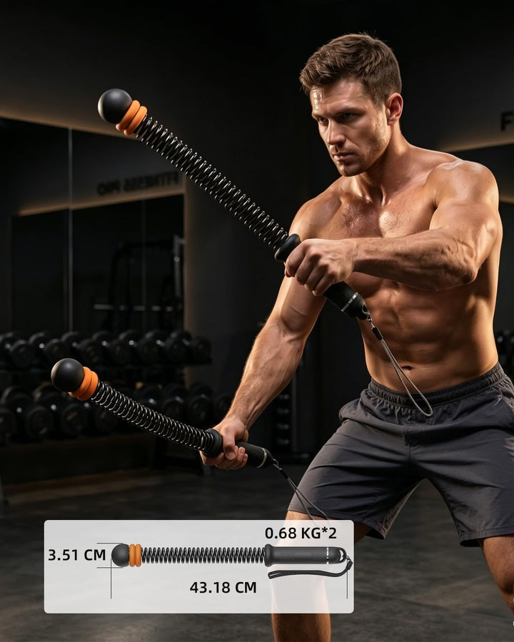 Battle Ropes, robuste, seillose Battle Ropes für Fitnessstudio und Zuhause | Gewichtete Trainingssei