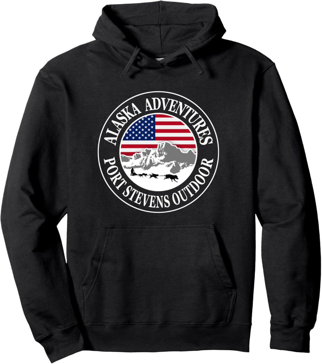 Alaska Husky Schlittenhunde Hundeschlitten Pullover Hoodie