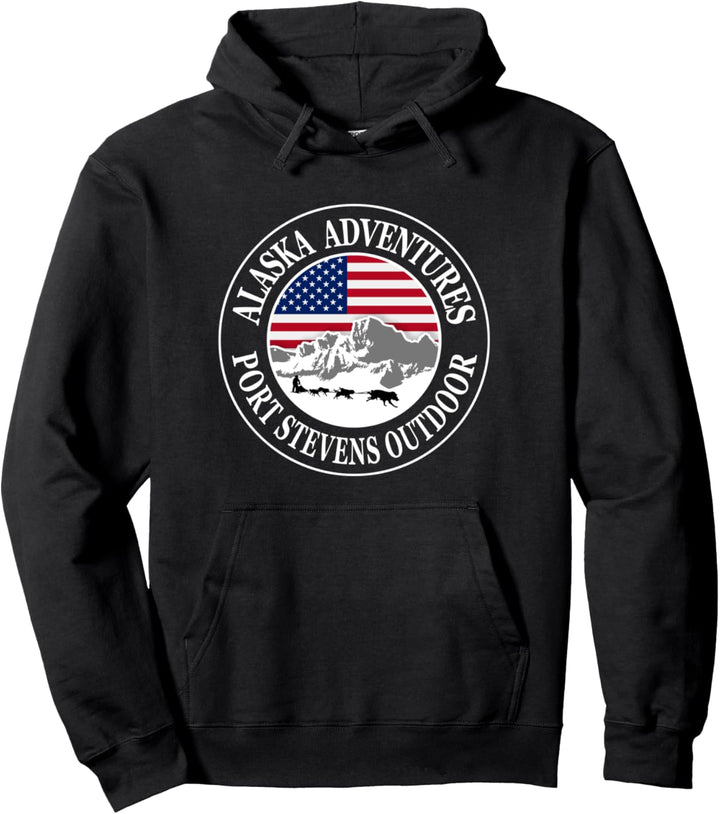 Alaska Husky Schlittenhunde Hundeschlitten Pullover Hoodie