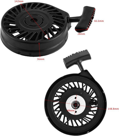 Seilzugstarter，Duokon Kunststoff Rücklaufstarter Seilzugstarter Handstarter Motor Pull Start Recoil