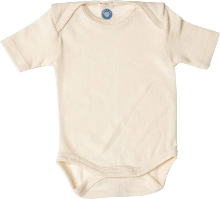 Cosilana, Baby Body Kurzarm, 70% Wolle, 30% Seide Natur 86-92, Natur 86-92