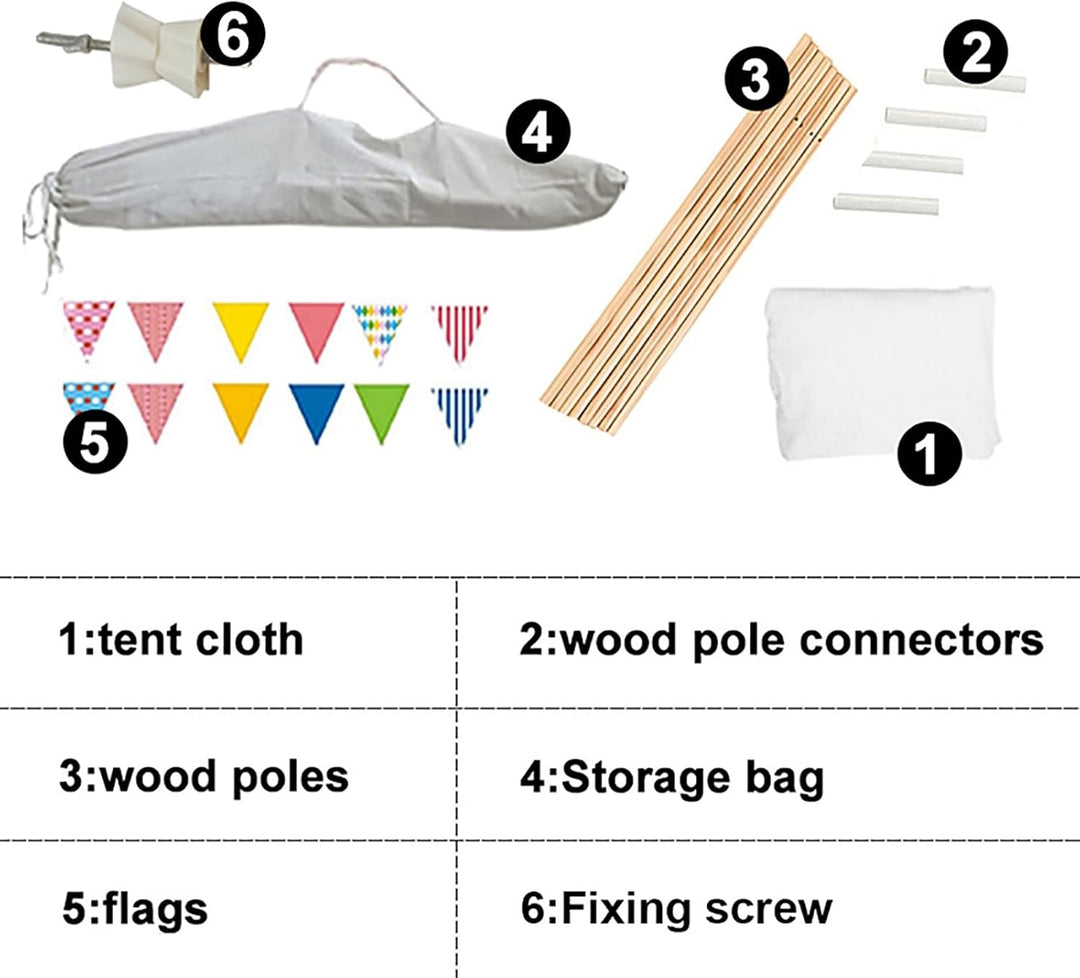 Sleeleece Tipi Zelt für Kinder,Tippi Kinderzelt,Kinderzelt Spielzelt Tipizelt Indoor,Kinderzelte für
