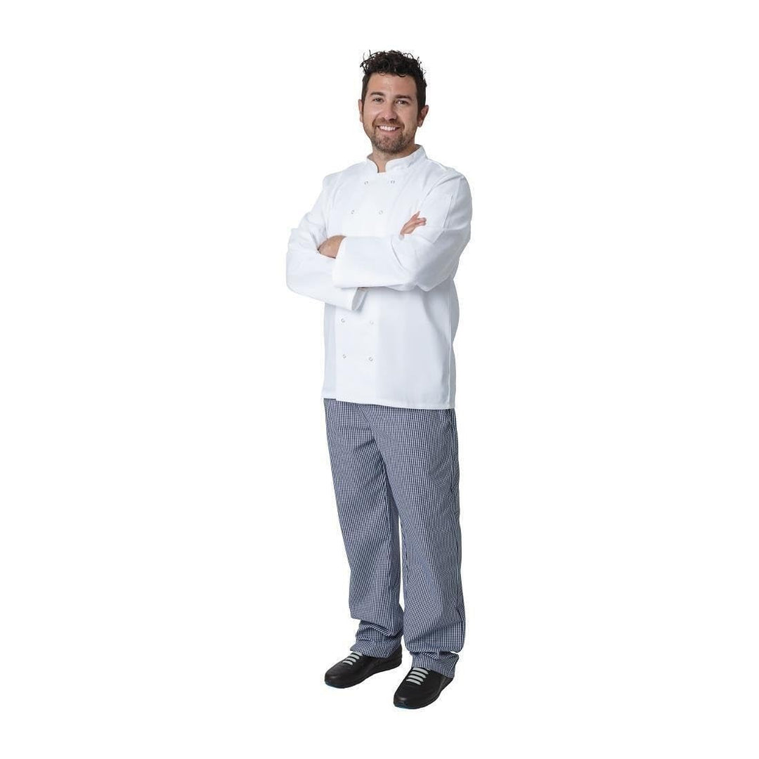 Whites Chefs Apparel Kochjacke Vegas A134-XS, langärmlig, Weiss, XS