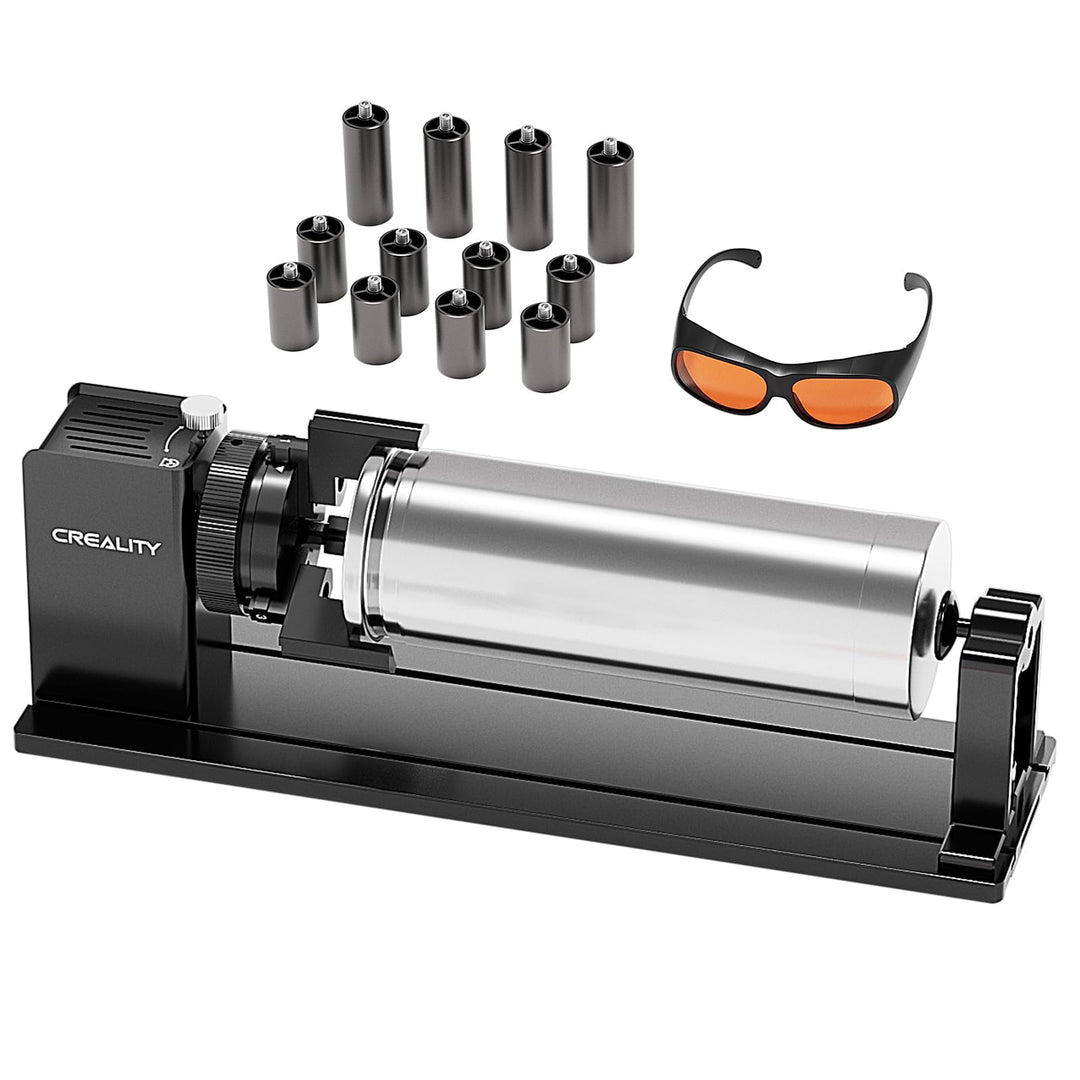 Creality Rotary Roller Pro Kit – Laser-Rotationswalzen für Falcon A1 Lasergravierer mit Erhöhungen,