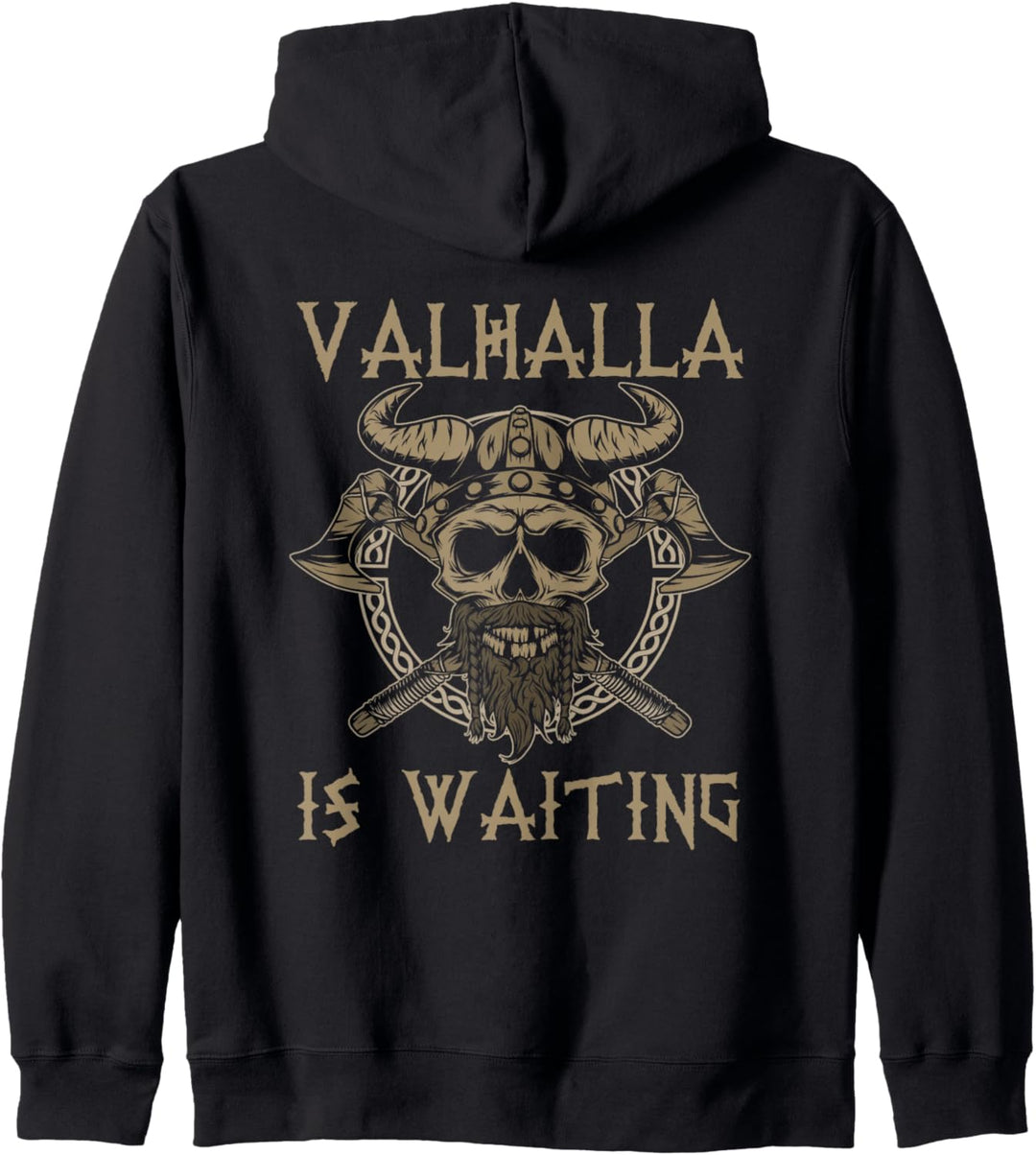Valhalla Is Waiting Wikinger Spruch Kapuzenjacke