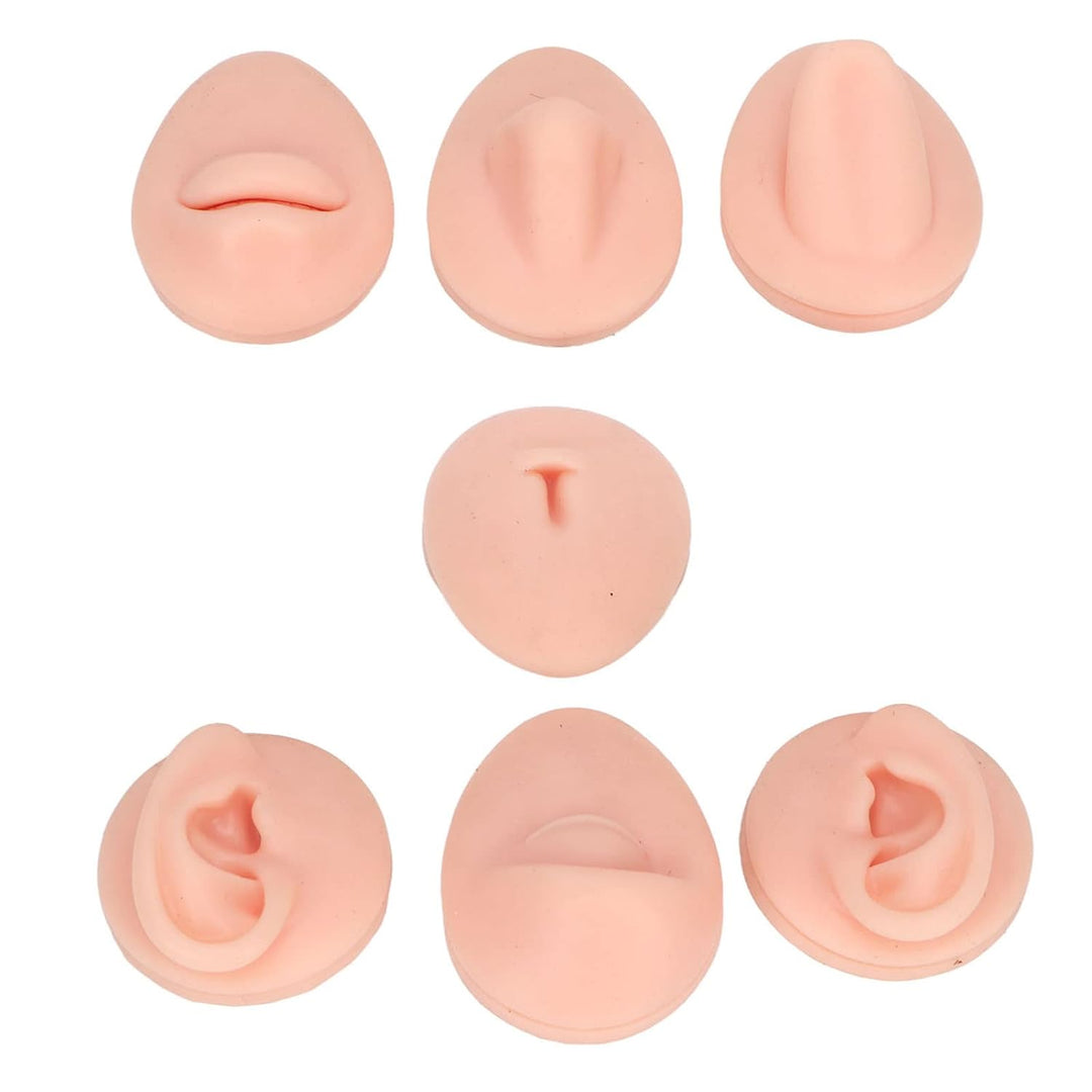 Silikon-Nasenmodell Weiches Silikon Flexibles Modell Körperteil-Display-Set Body-Piercing-Übungsmode