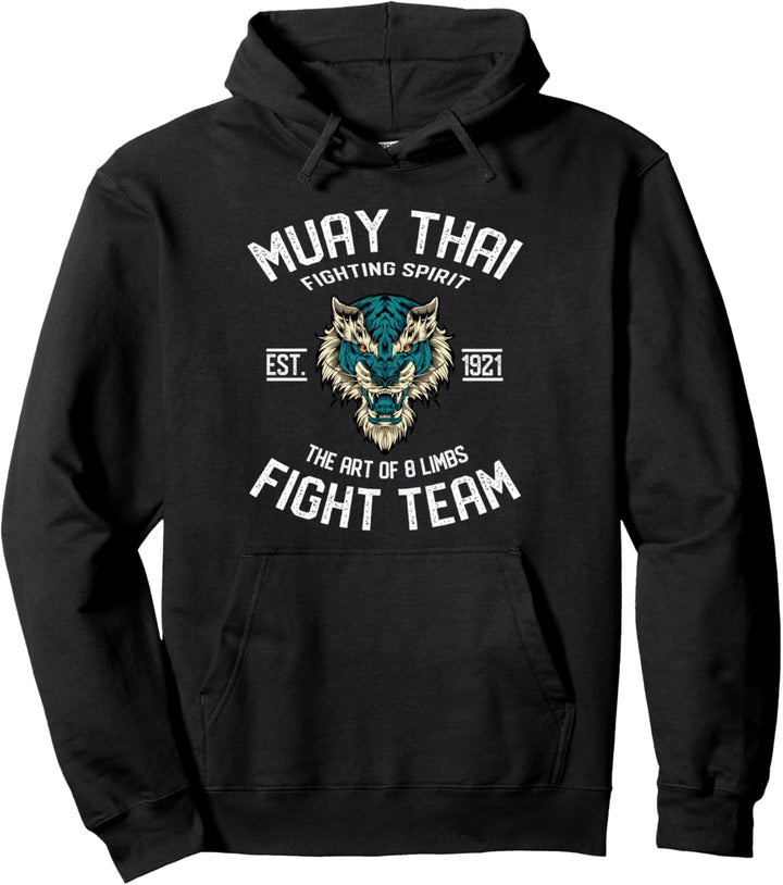 Muay Thai Tigerkampfteam Pullover Hoodie