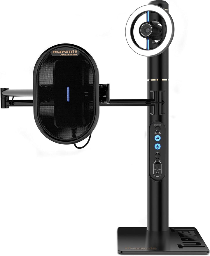 Marantz Professional Turret - Komplettes Podcast System mit Full HD Webcam, USB-Kondensatormikrofon