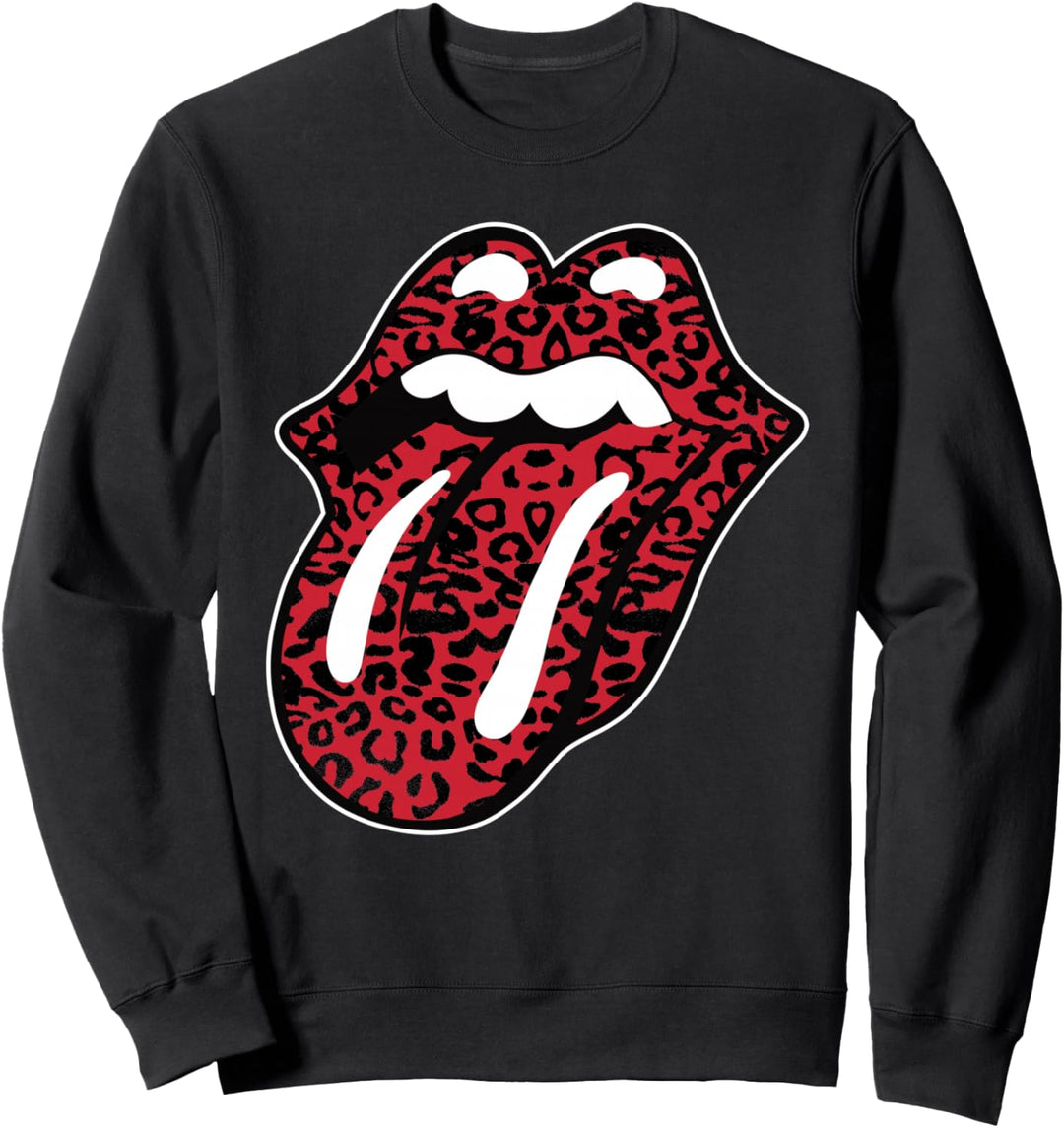 Offizielle Rolling Stones Leopardenzunge Sweatshirt