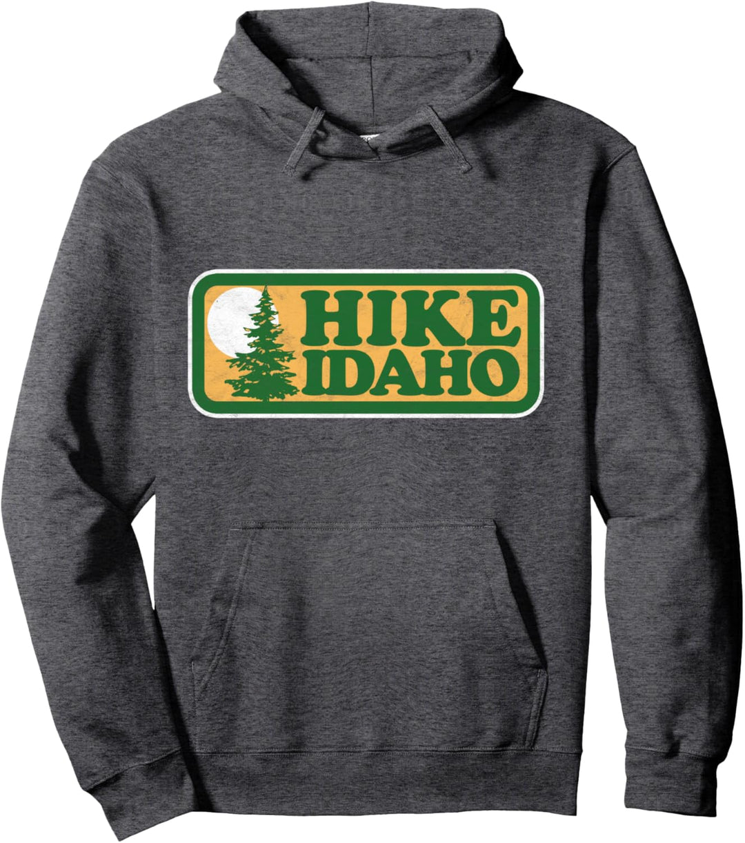 Retro Hike Idaho Vintage Parks Vibe Tree Graphic Pullover Hoodie