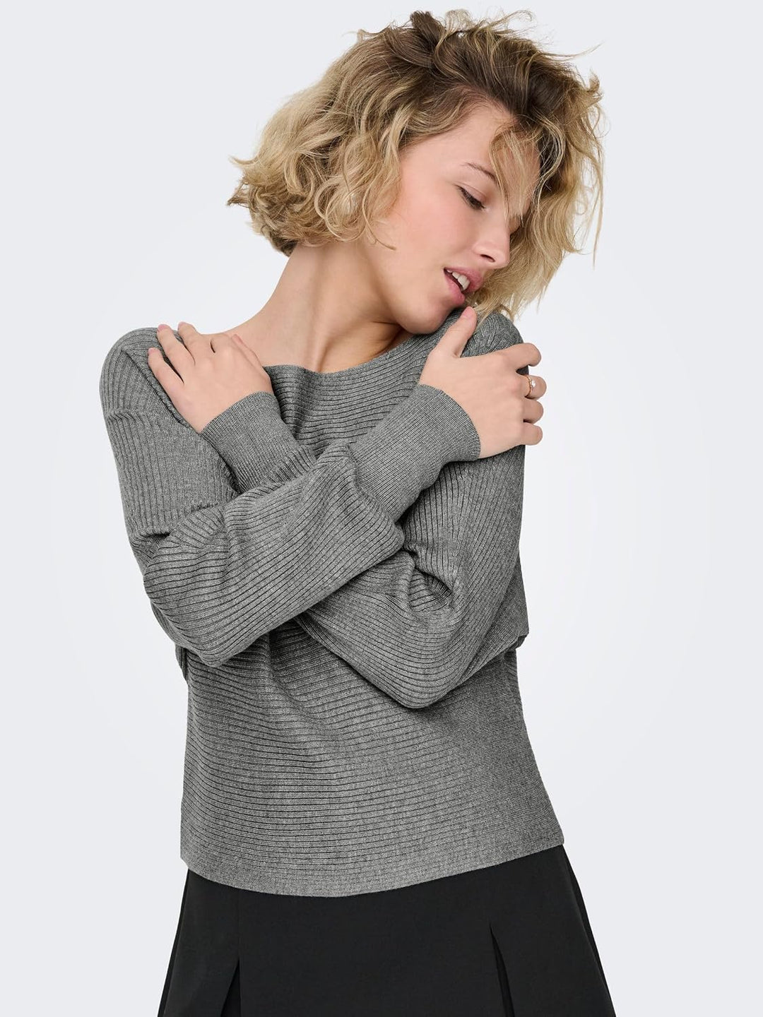 ONLY Female Strickpullover ONLADALINE Strickpullover, Medium Grey Melange