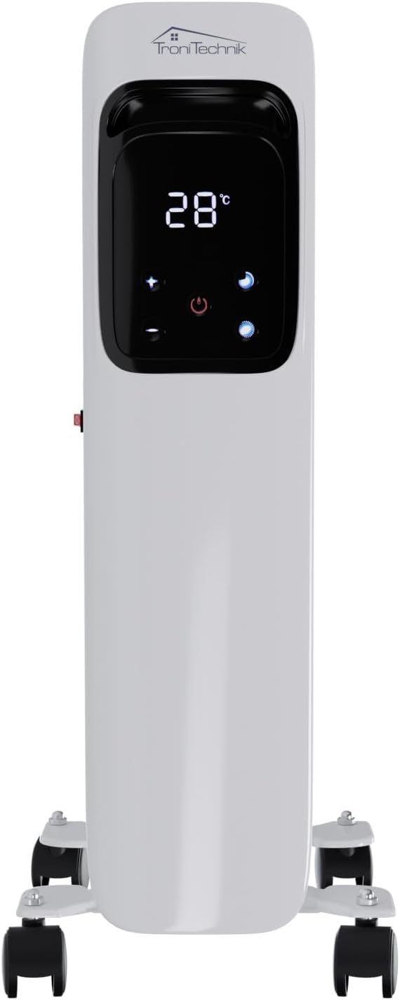 Tronitechnik® Ölradiator TT-OR 311 Elektroheizung Weiss Öl-Heizung Radiator 3 Heizstufen 11 Rippen E