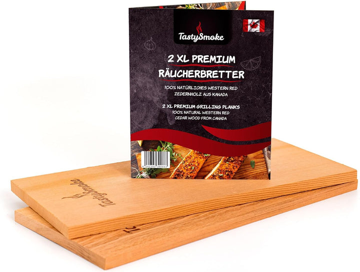 Premium Zedernholzbrett zum Grillen (2, Zedernholz) 2 Zedernholz, 2 Zedernholz