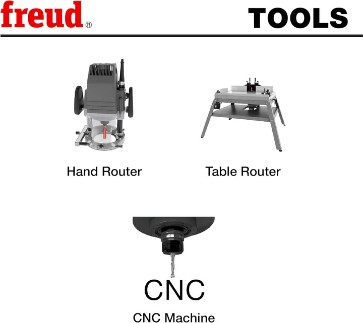 Freud 18-116 1/2 Zoll Durchmesser Rundfräser mit 1/2 Zoll Schaft Rundfräsen-Bit mit 1,27 cm Durchmes