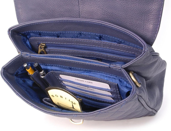 Catwalk Collection Handbags - Gesteppte Leder - Handtasche/Schultasche/Henkeltasche - Handtasche mit