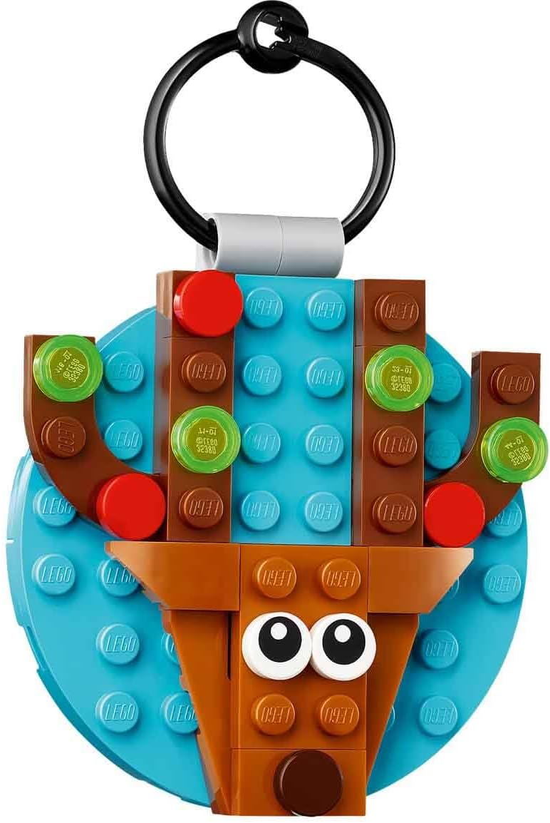 LEGO Verschiedene Christbaumanhänger - 4 Tannenbaum Dekorationen inkl. Weihnachtsmann, Schneemann &
