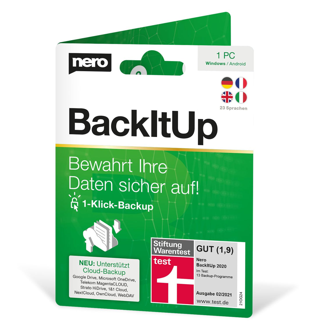 Nero Testsieger Datensicherung Software - Backup erstellen, Auto-Backup, Cloud-Sicherung, Datenrettu