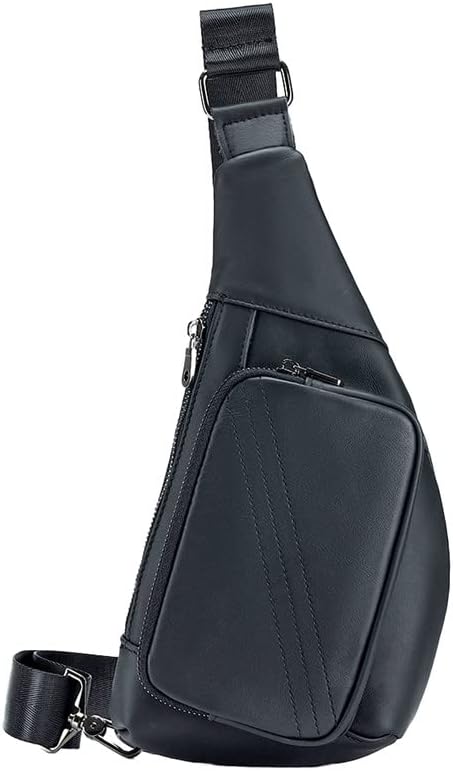 MANNUOSI Leder Umhängetasche Herren Schultertasche Leder Arbeit Taschen Mann Handtasche Herren Messe