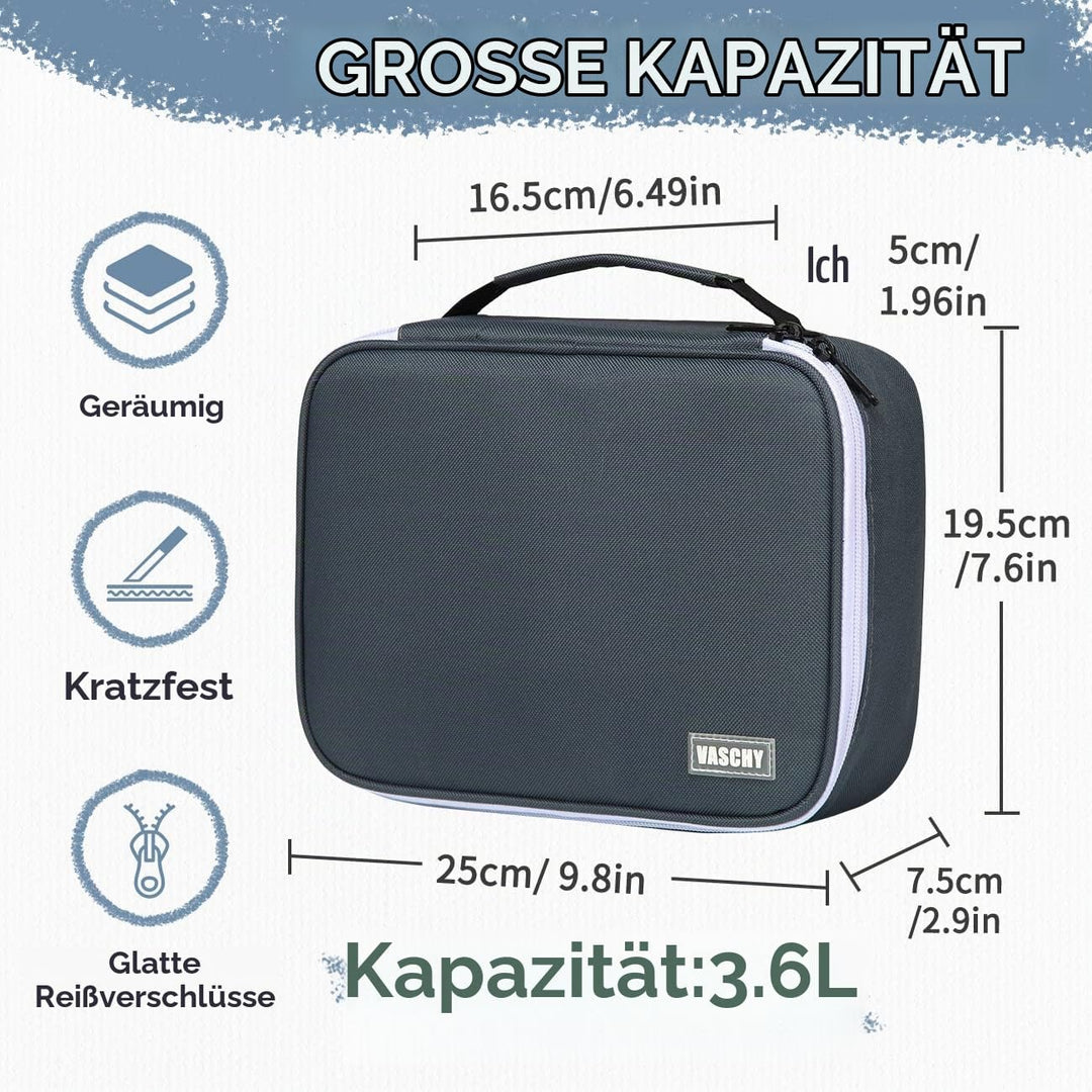 VASCHY Grosse Federmäppchen, Multi Fächer Mäppchen Organizer 72 Stück Etui Schule Federmappe Federta