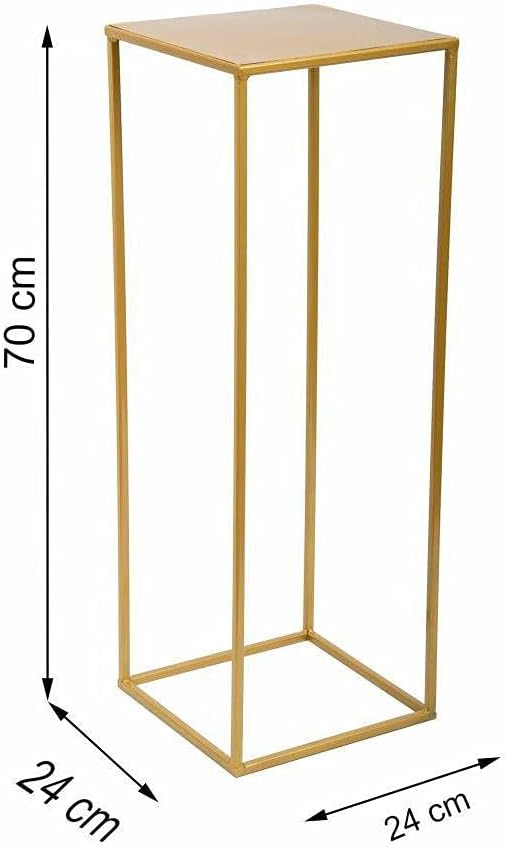 Loft Modern Metall Pflanzenständer Blumenständer 70 cm golden