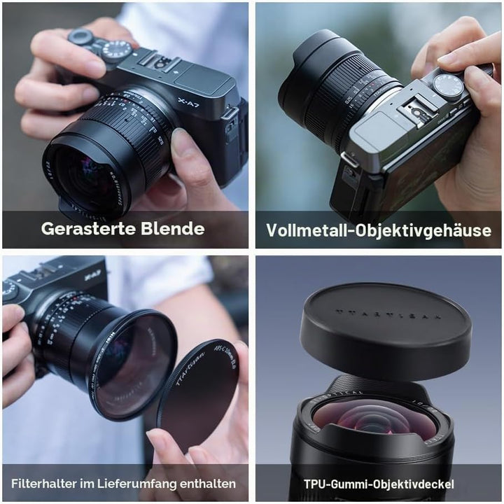TTArtisan 10mm f2.0 für Sony E Mount 10 mm F2 Schwarz, 10 mm F2 Schwarz
