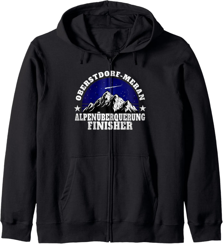 Alpenüberquerung E5 Oberstdorf Meran Shirt I Alpen Berge Kapuzenjacke