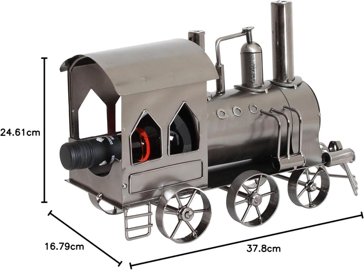 Brubaker Flaschenhalter Lokomotive Metall Skulptur Geschenk mit