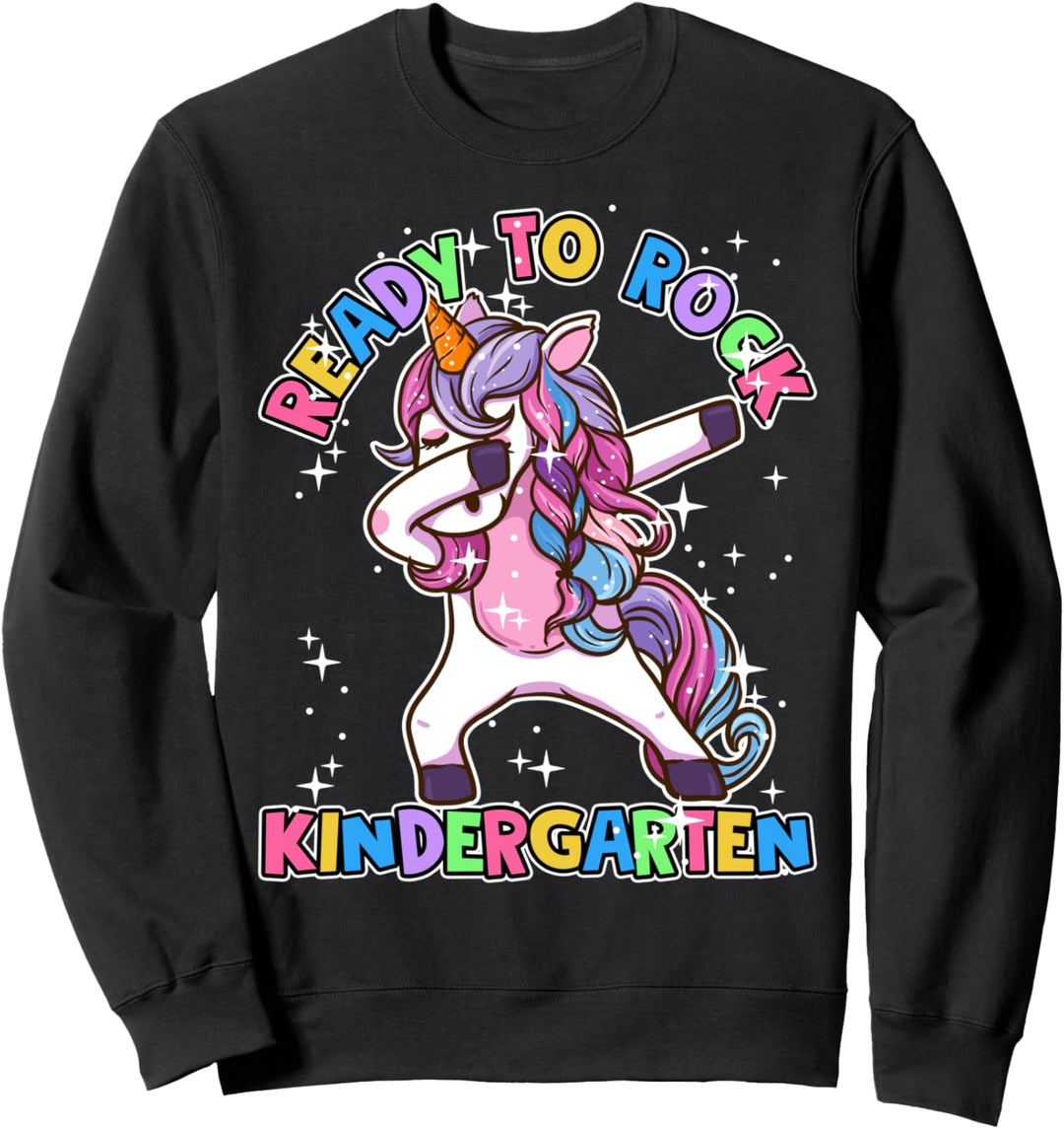 Kindergarten Einhorn Schulanfang Outfit Mädchen Sweatshirt