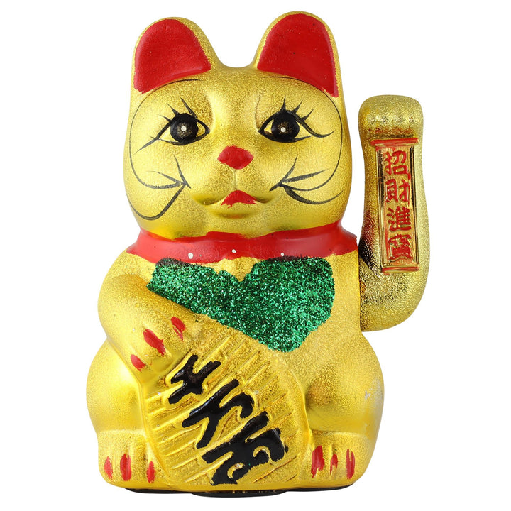 Superfreak Glückskatze - Maneki-Neko - Winkekatze aus Keramik - 22 cm - Gold, 22 cm