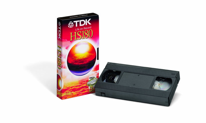 TDK T03157 VHS Videokassette HS-180 (2 Stück) 180 Minuten Laufzeit