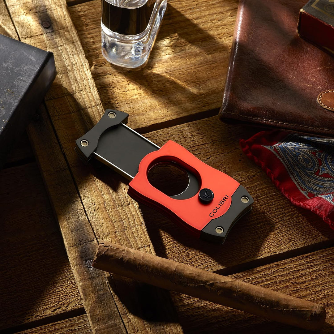 Colibri S-Cut Zigarrenschneider - Klassischer Gerader Schnitt - Bis zu 66 Ringmass Zigarren - Ergono