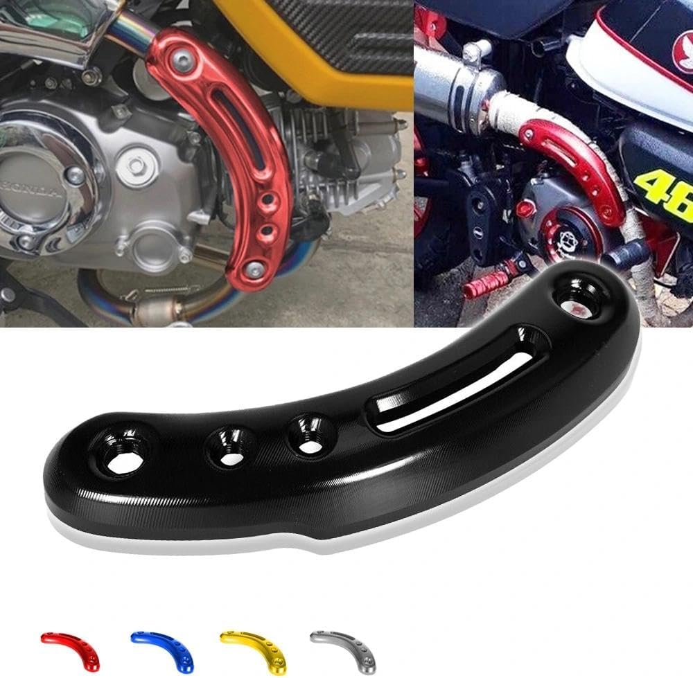 Schalldämpferrohrabdeckungsschutz Kompatibel mit MONKEY 125 2018-2024 CNC-Motorrad-Auspuff-Hitzeschi