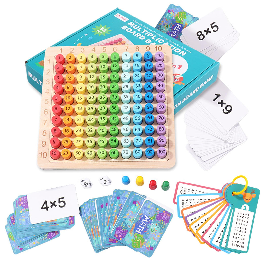 1x1 Einmaleins Lernen Spiel Multiplikationsbrett Multiplikationsbrett für Grundschüler Mathe Spielze