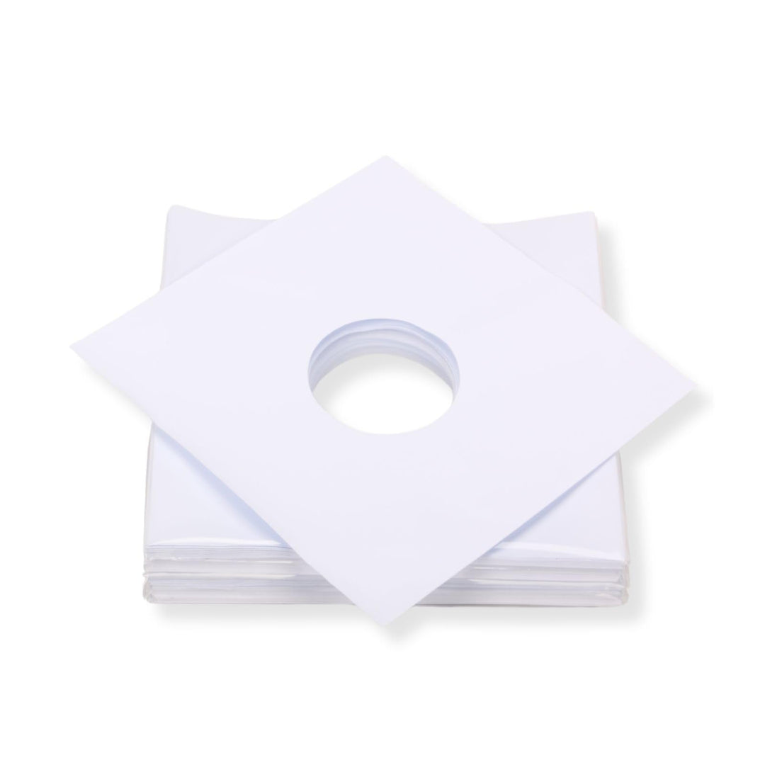 100 St. LP Schallplatten Innenhüllen ungefüttert 90 gramm reinweisses Papier Vinyl LP Maxi Single