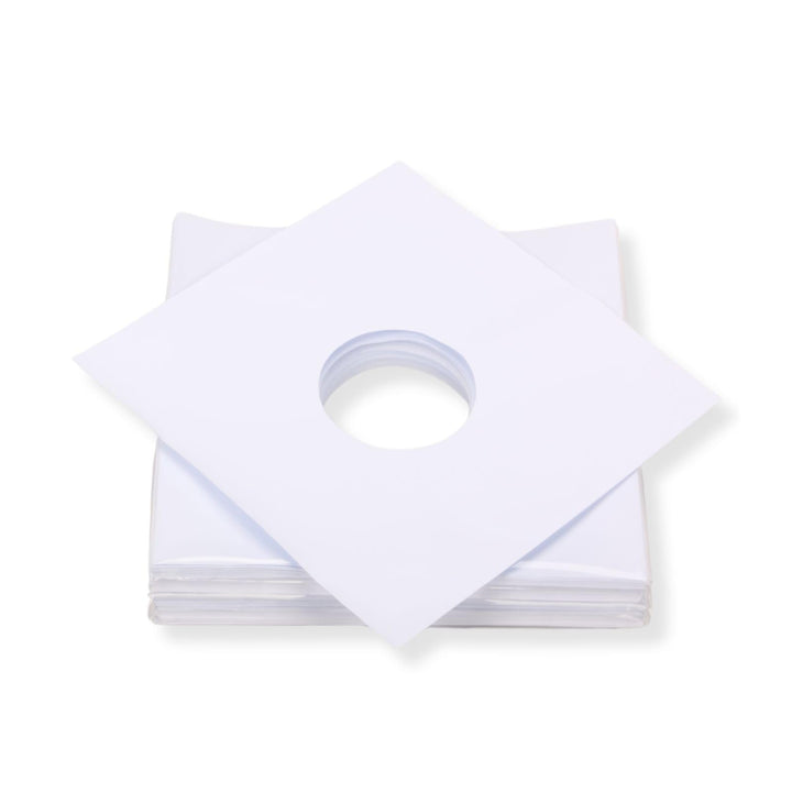 100 St. LP Schallplatten Innenhüllen ungefüttert 90 gramm reinweisses Papier Vinyl LP Maxi Single