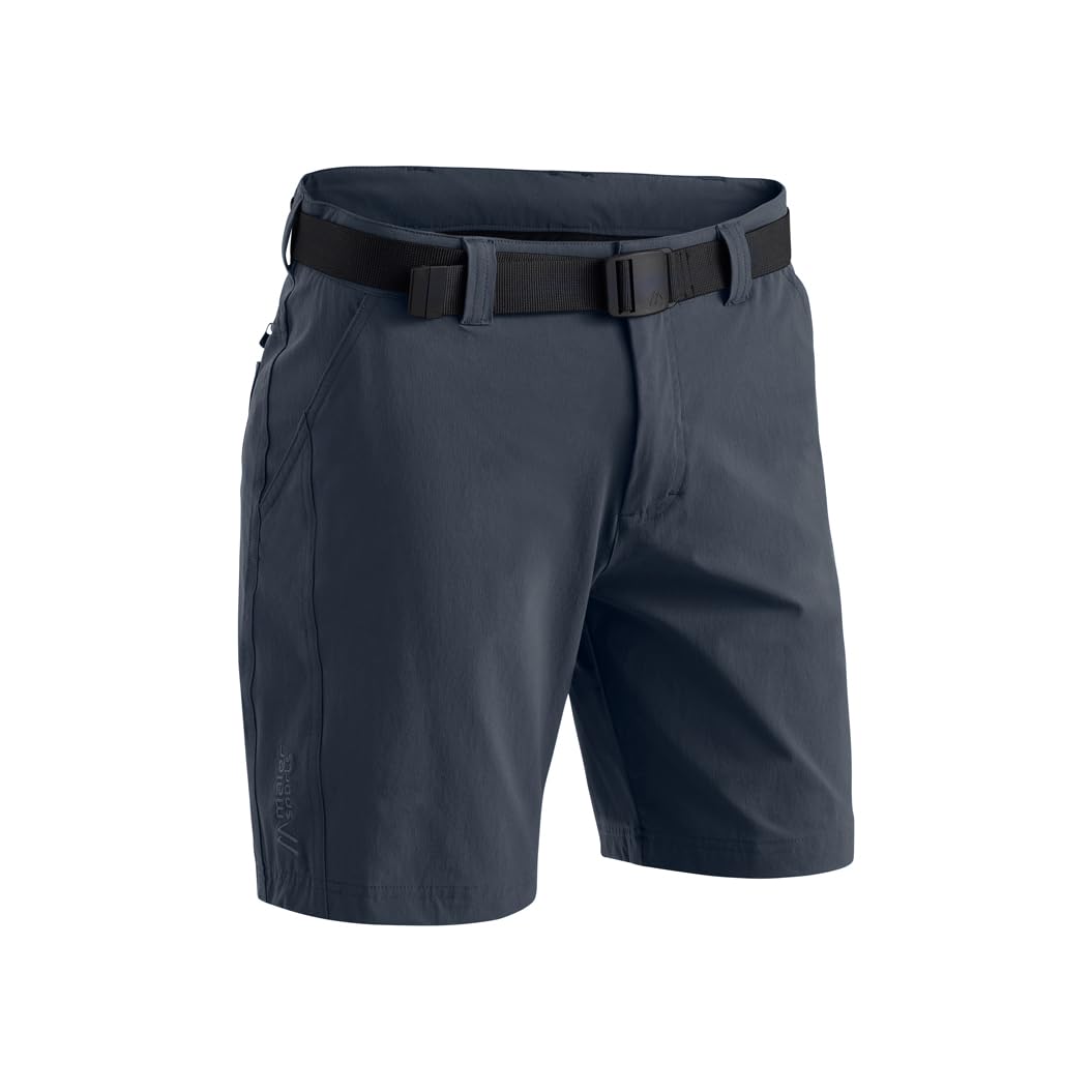 Maier Sports Herren Wanderhose Nil Short M, kurze Outdoor-Hose mit Gürtel, 5 Taschen bieten viel Sta