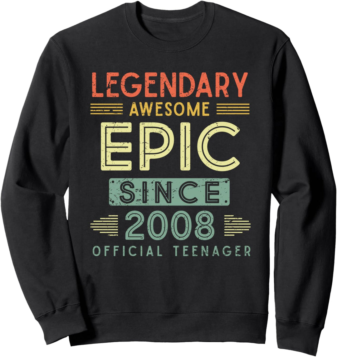 13. Geburtstag Legendär 2008 Offiziell Teenager Sweatshirt