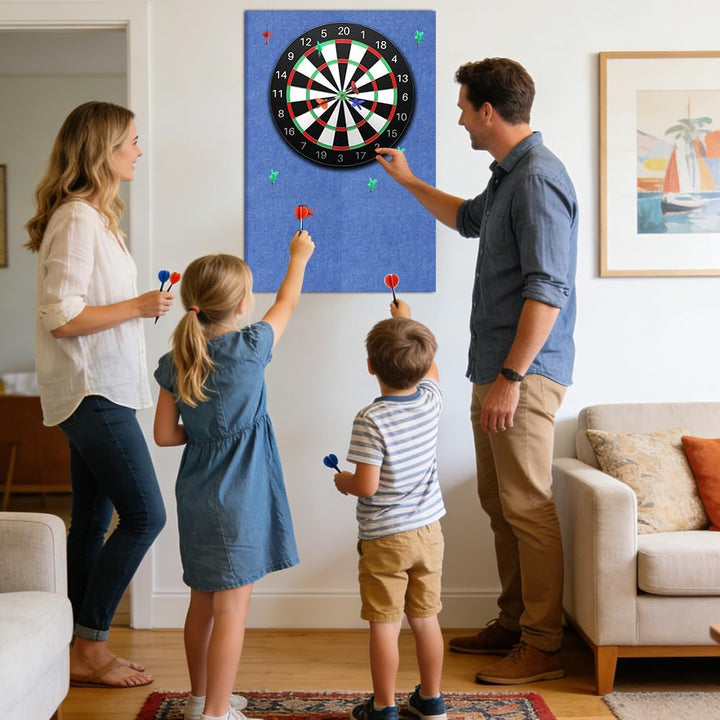 Dartboard Wandschutz, Filz-Dartboard-Wandschutz Selbstklebend Dartscheiben Umrandung, Dart Wandschut