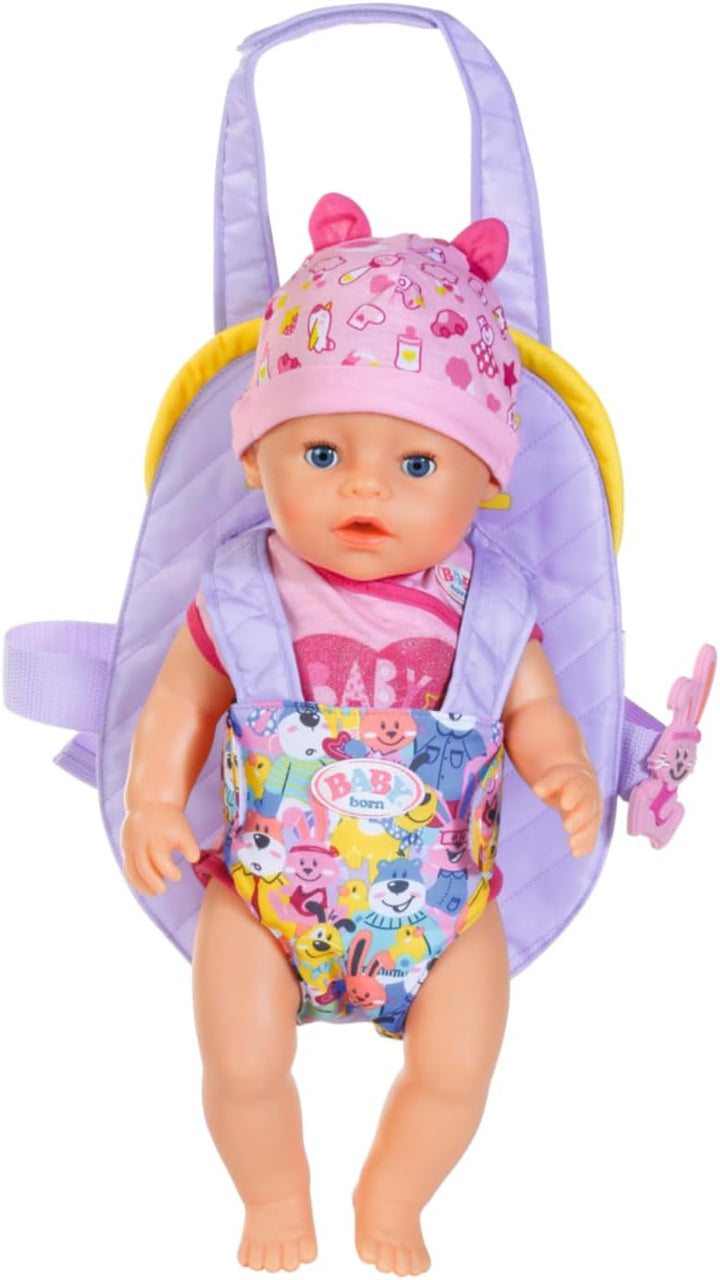 BABY born Puppentrage für Kinder mit verstellbarem Gurt für 36 cm und 43 cm Puppen, 828038 Zapf Crea