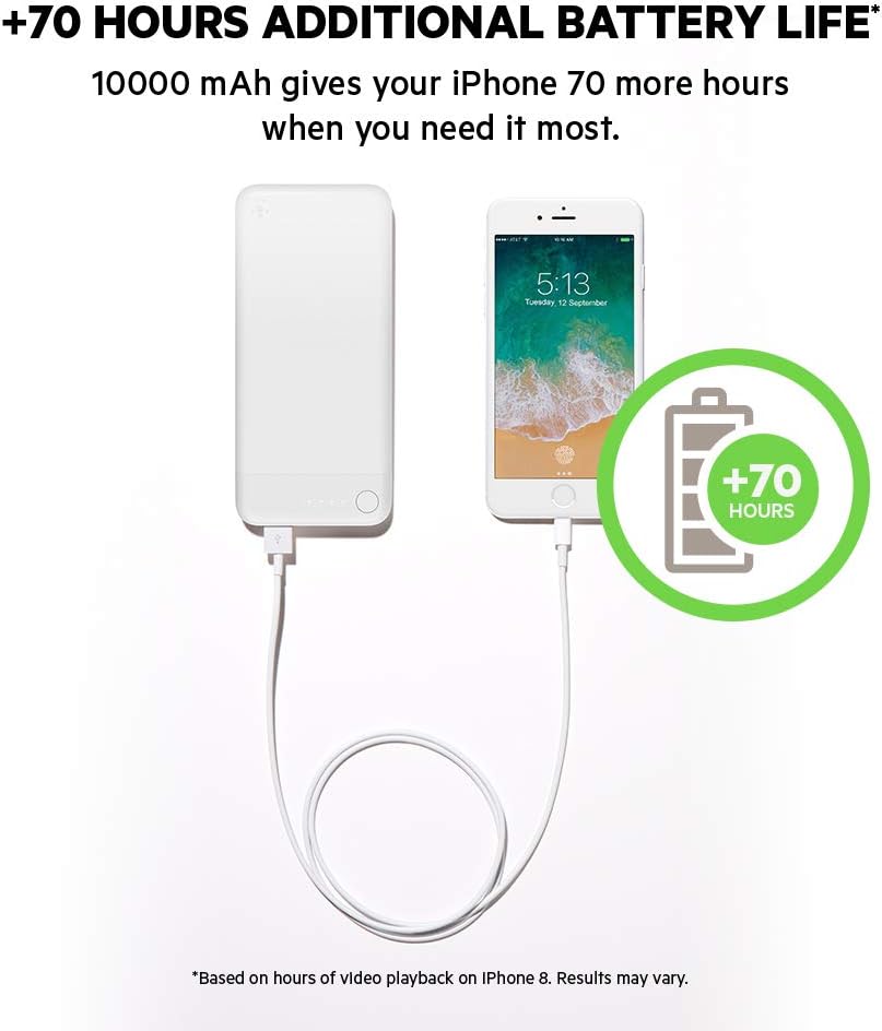 Belkin Boost Charge Powerbank 10K mit Lightning Connector (MFi-zertifiziert, für iPhone 12, 12 Pro,