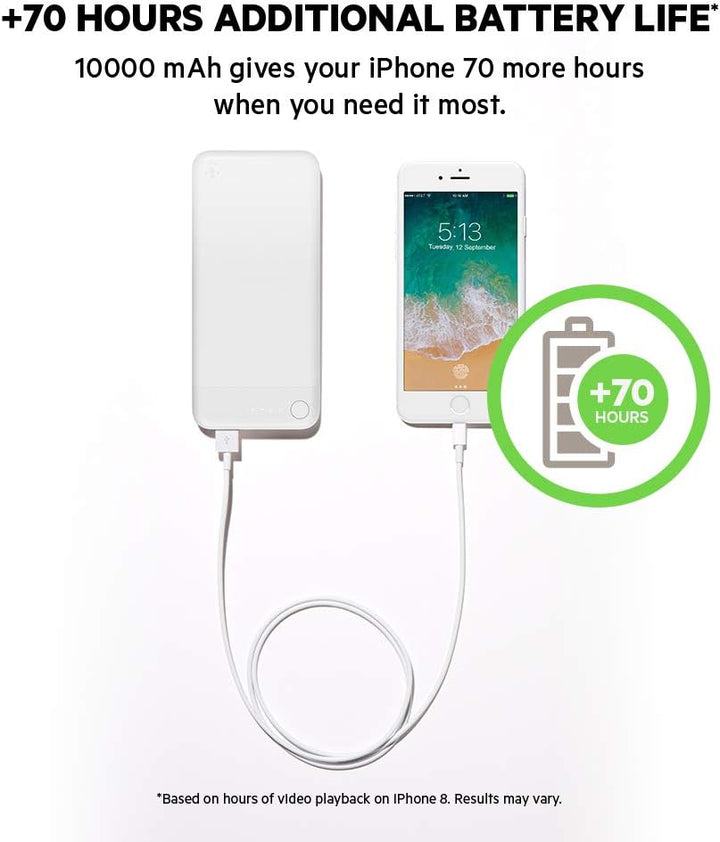 Belkin Boost Charge Powerbank 10K mit Lightning Connector (MFi-zertifiziert, für iPhone 12, 12 Pro,