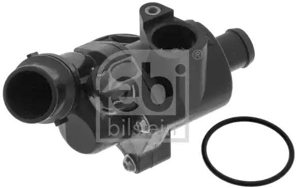 febi bilstein 100313 Thermostat mit Gehäuse, Dichtung und Temperaturschalter , 1 Stück